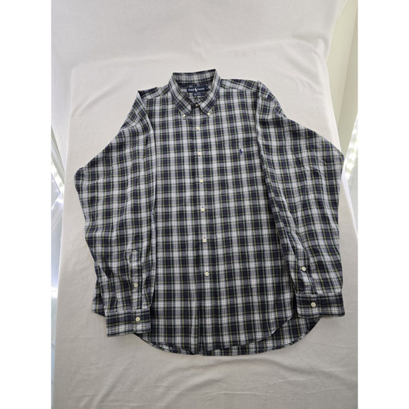 Polo Ralph Lauren Bartlet Purple/green Plaid L Sleeve Button Shirt. Mens XXL. - Picture 1 of 9